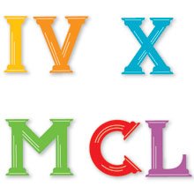 Roman Numerals, Sizzix Sizzlits Ellision