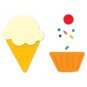 Ice Cream Cone and Cupcake Sizzix Thick Cut