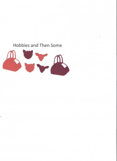 Dog Purses with dog heads puppy animal Sizzix Thin Cut die cuts #23078