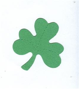 Shamrock die cuts clover St. Patrick's Day Small Green Sizzix #38-0702