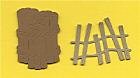 Mini fences and pilings coastal sizzlit die cuts
