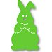 Bunny Rabbitt die cuts easter Small Green Sizzix #38-0703