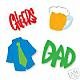 Dad Set die cuts shirt beer cheers Sizzix #38-8013