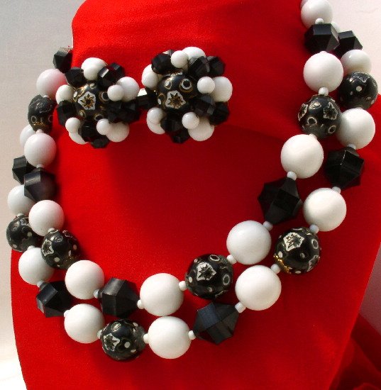 MODERNIST Vintage CASTLECLIFF Atomic BLACK & WHITE Demi