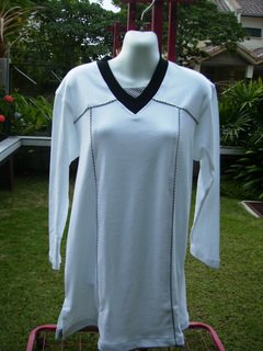 SUMAYYA WHITE - Check Black & White Piping