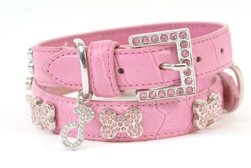 Oh La La Crystal Dog Collar (Pink)