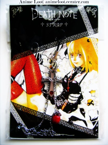 Death Note Misa Style Gothic Cross, Mini Apple and Skull Strap
