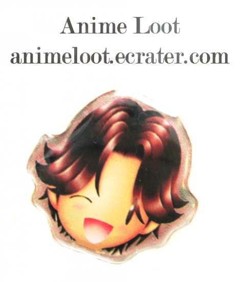 Prince of Tennis Eiji Style 3: Super Chibified Pin
