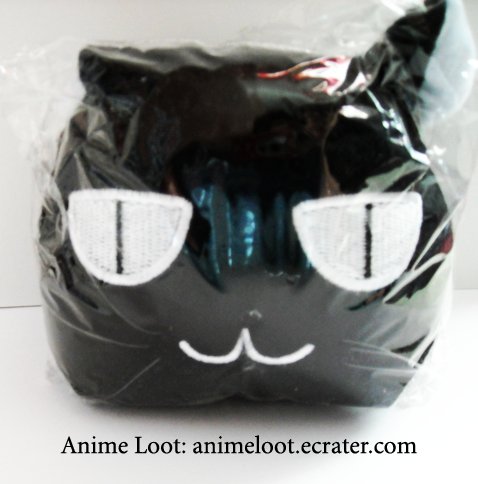 Cute Plush Black Cat Phone Holder