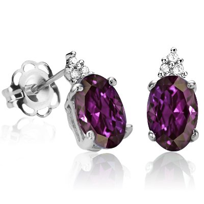 Lab Alexandrite Earrings
