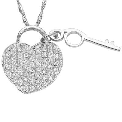Amazing White Diamond Pendant