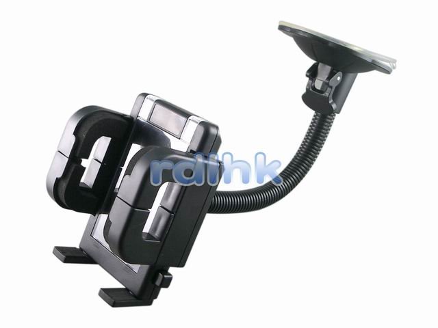 BLACK UNIVERSAL WINDSHIELD MOUNT WITH 360 DEGREE SWIVEL (RDL-WM-100A)