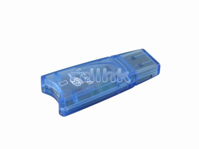 BLUE USB 2.0 CARD READER FOR T-FLASH/MICRO SD