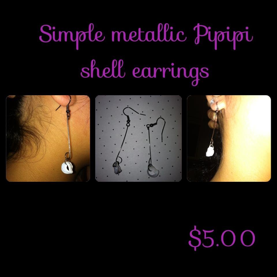 Simple Metallic Pipipi Shell Earrings