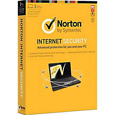 Norton Internet Security 2013 3 Users 1 Year