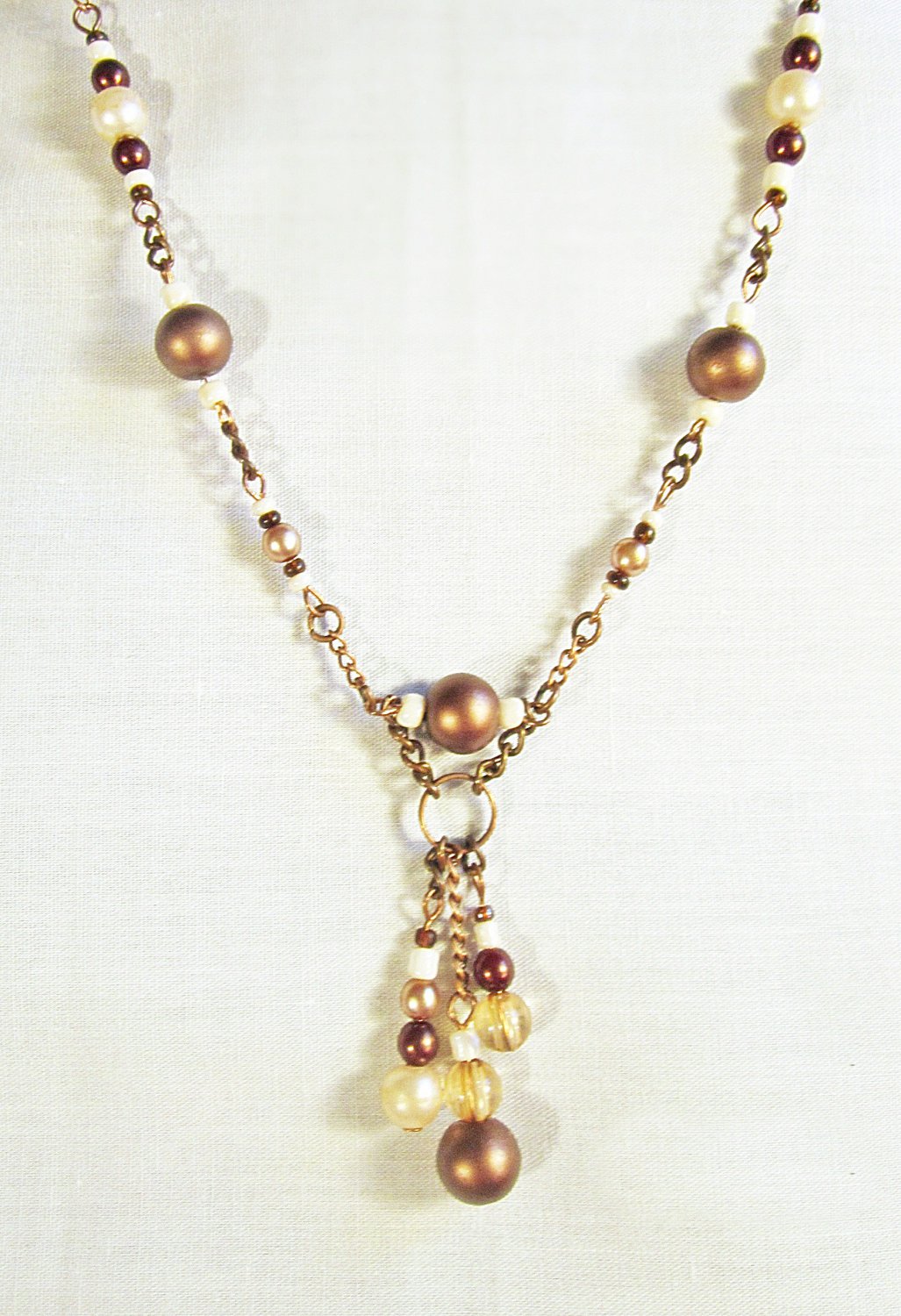 N3 - Brown beaded necklace