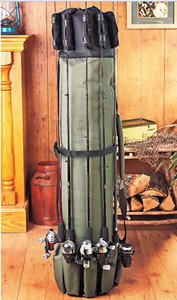 Heavy Duty-Fishing Rod/Reel Travel Carry Case Duffle Bag-Holds 5 Poles-Tackle