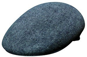 JCP Wool Crushable Ivy Cap/Driving Cabbie Driver Rounded Ascot Hat-GRAY-Large