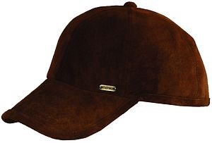 STETSON Cap-Soft Supple Top Grade Suede Ballcap- Brown