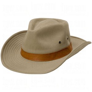 UPF/SPF 50-UV SUN BLOCK Outback Hat - Shapeable & Adjustable Brim -Khaki Tan-XL