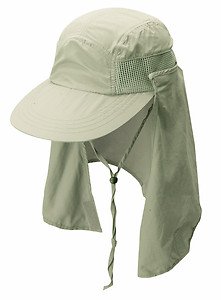 Super Cooloing-Max Air Flow-Vented Sun Cap-Removeable Face Neck Flap Hat