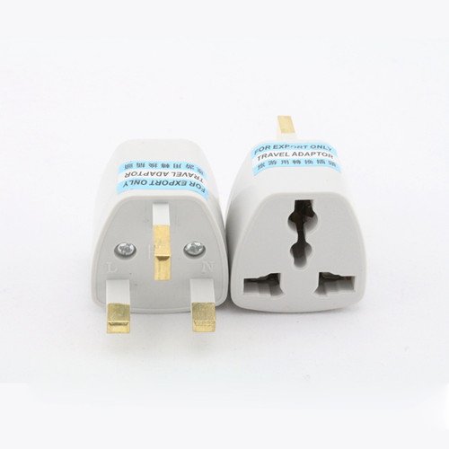 AU/UK/EU to UK AC POWER PLUG ADAPTER Adaptor TRAVEL CONVERTER 3 Pin in UK White