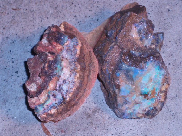 Boulder Opal - Parcel of 6 stones various size approx 1200gr
