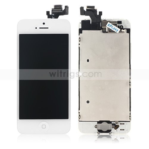 OEM LCD Screen with Digitizer and Small Parts Replacement Parts for Apple iPhone 5 White
