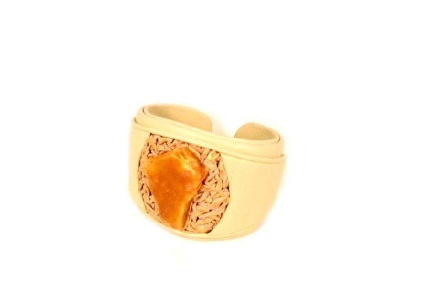 Exclusive Genuine Leather - Baltic Amber Bracelet FREE DELIVERY