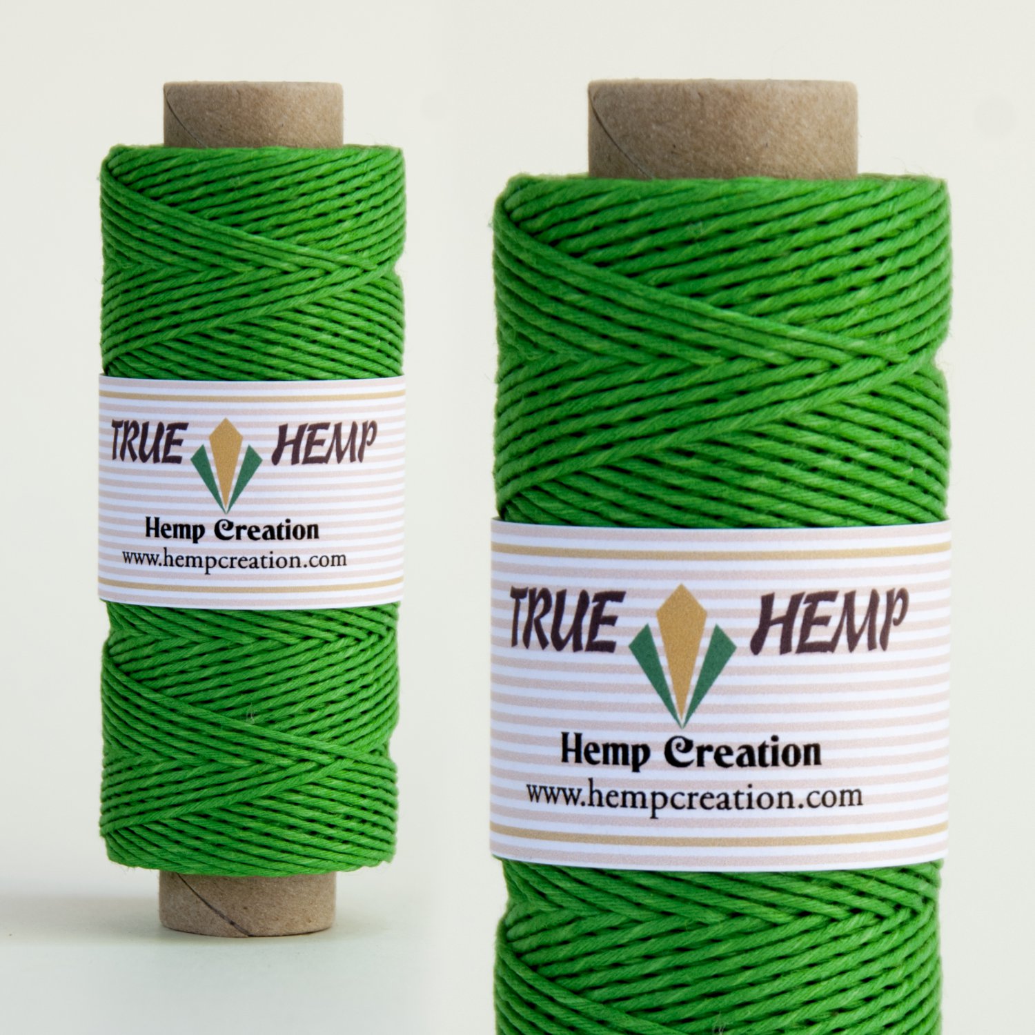 TRUE HEMP spool - GREEN - 1mm diameter 20lb - 205feet/62m - 50gram