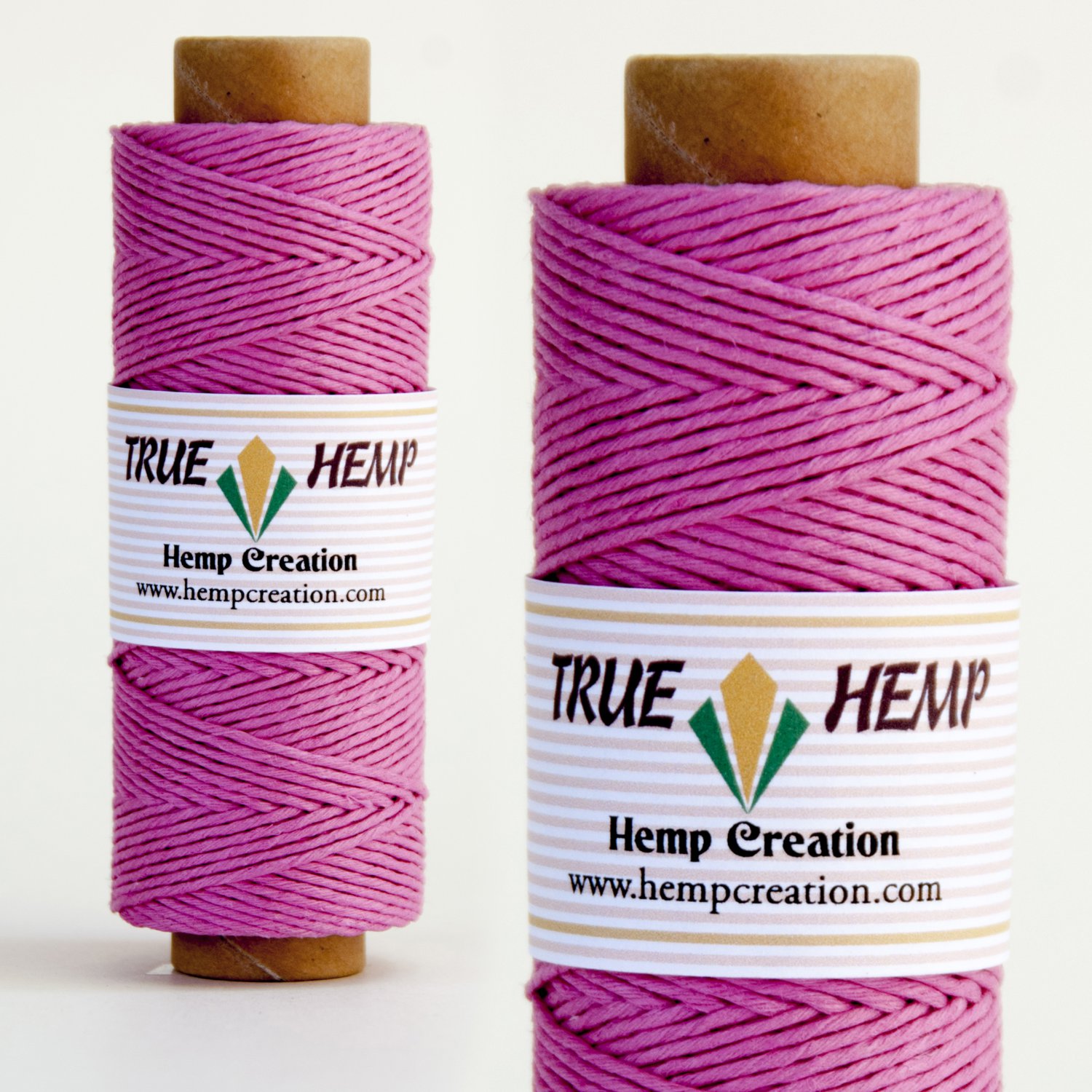 TRUE HEMP spool - PINK - 1mm diameter 20lb - 205feet/62m - 50gram