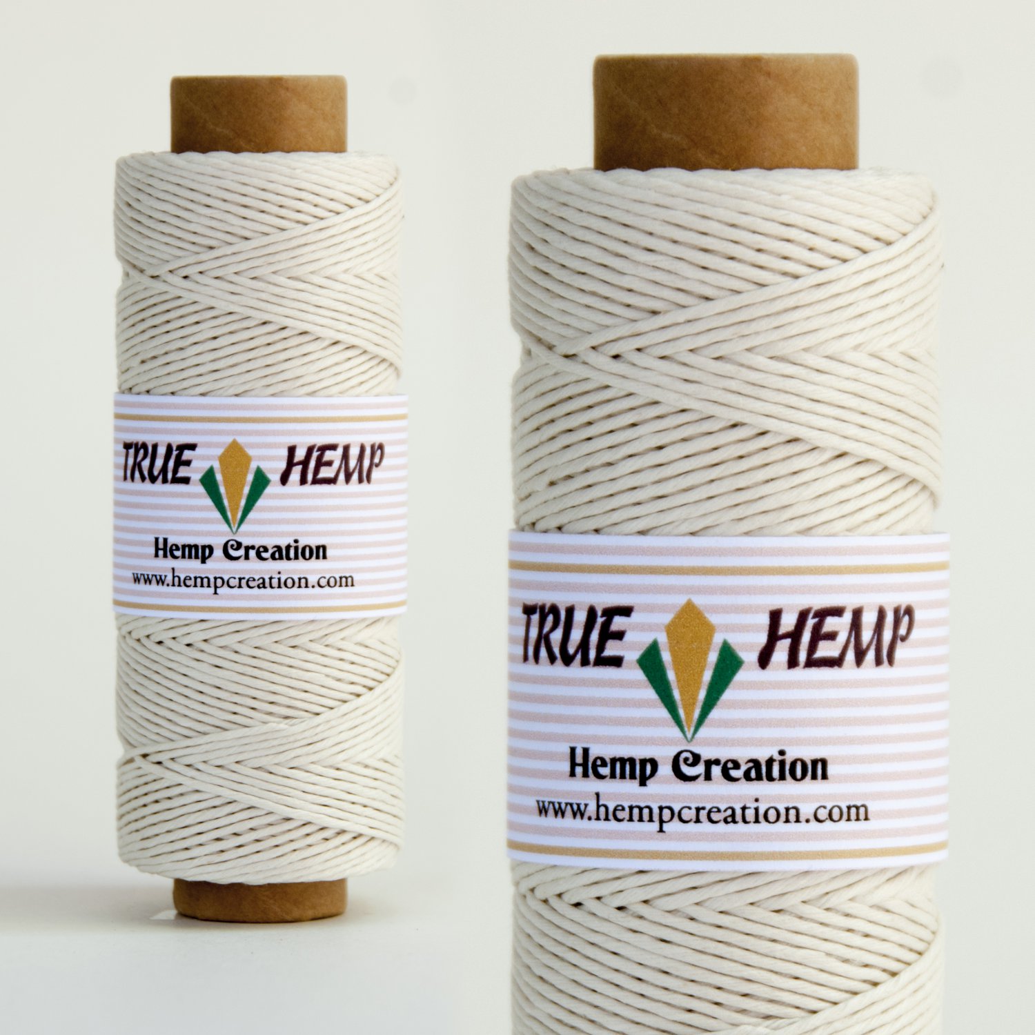 TRUE HEMP spool - WHITE - 1mm diameter 20lb - 205feet/62m - 50gram