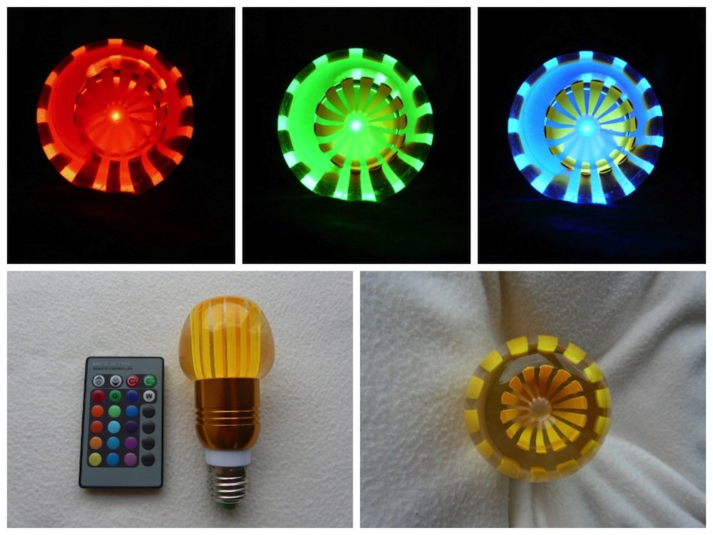 16 COLORS LED BULB E27 RGB + REMOTE CONTROL