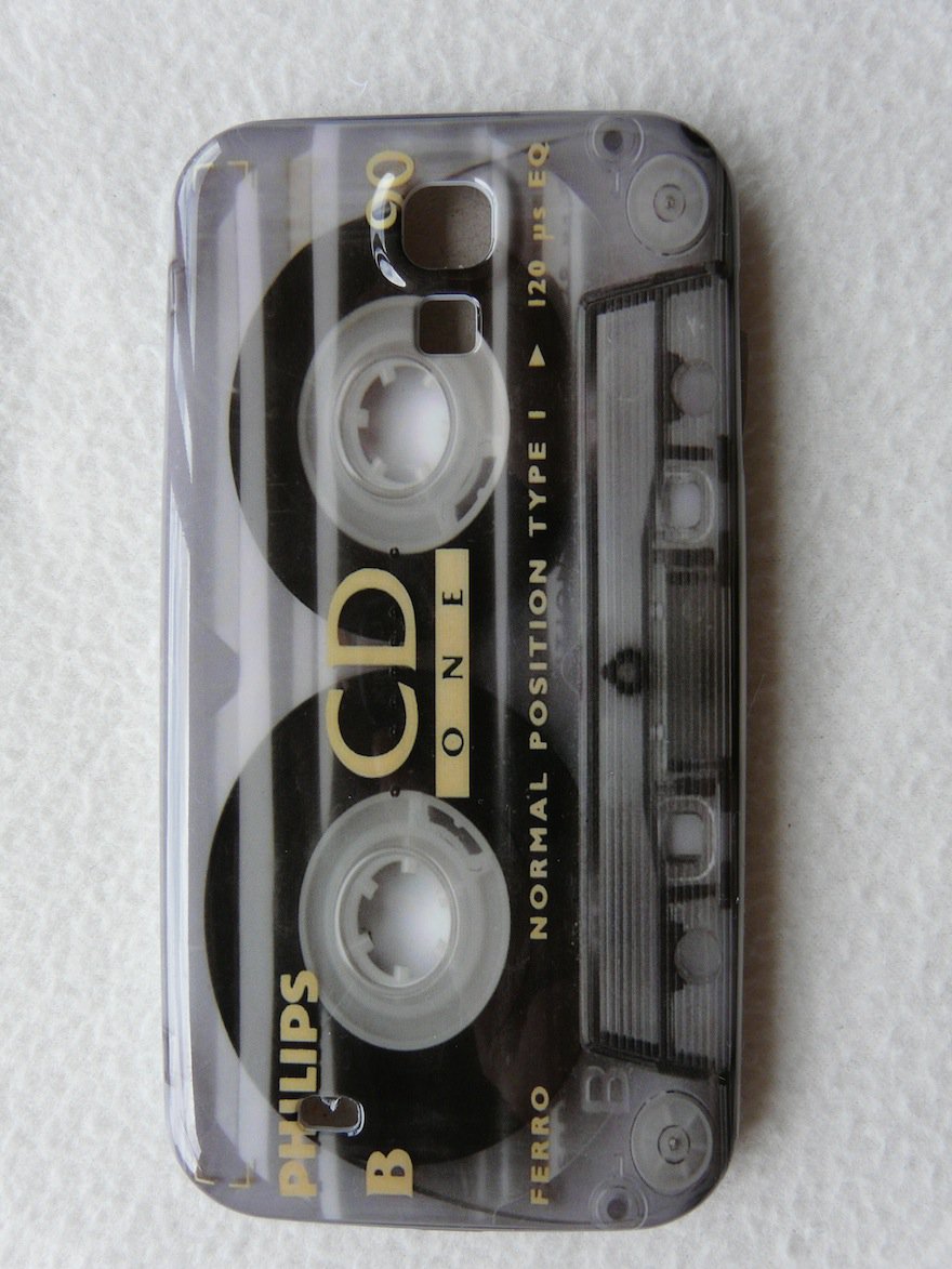 SAMSUNG GALAXY S4 HARD COVER CASE GLOSSY PHILIPS TAPE