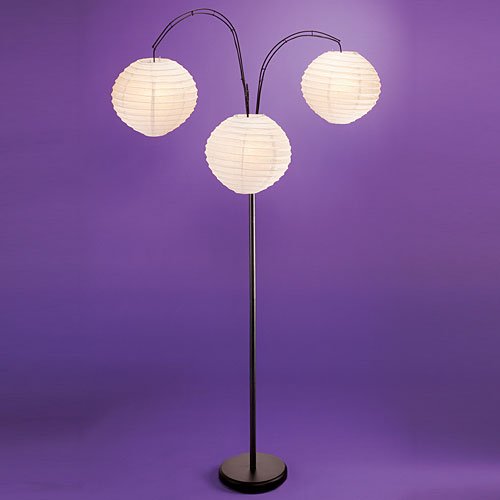 Coveete Floor Lamp w/ White Shades