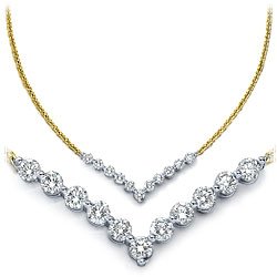 18k Gold Diamond Necklace (1 ct. tw.)