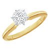 18k Gold Round pre-set Engagement ring
