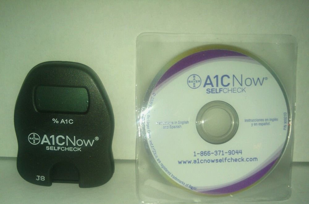 BAYER A1C NOW SELF CHECK** A1C SYSTEM with CD. UNTESTED. AS IS.