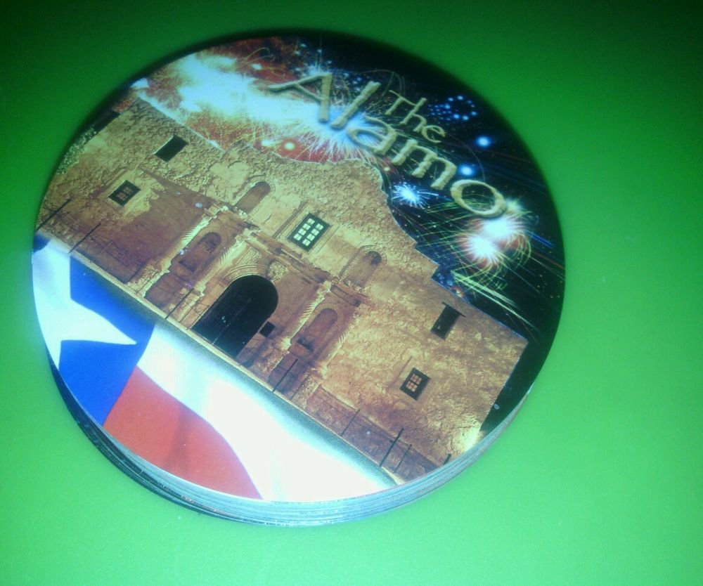 ALN**"THE ALAMO" CIRCULAR COLLECTABLE PLAYING CARDS**PATRIOTIC