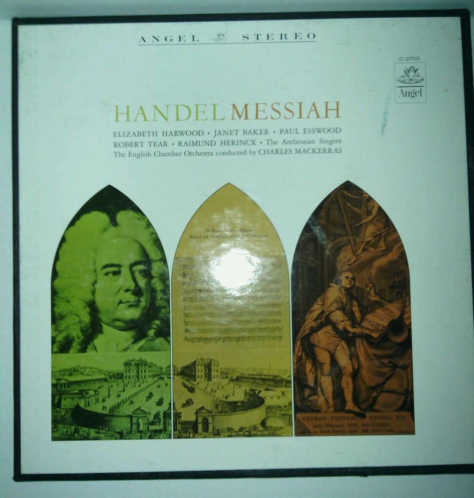 VGC**VTG**3 LP's + 9 PG. BOOKLET in a BOX SET**HANDEL MESSIAH** MACKERRAS