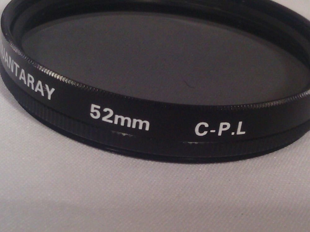 LN**QUANTARAY 52mm C-P.L LENS FILTER MADE in Japan CIRCULAR POLARIZER POLAR