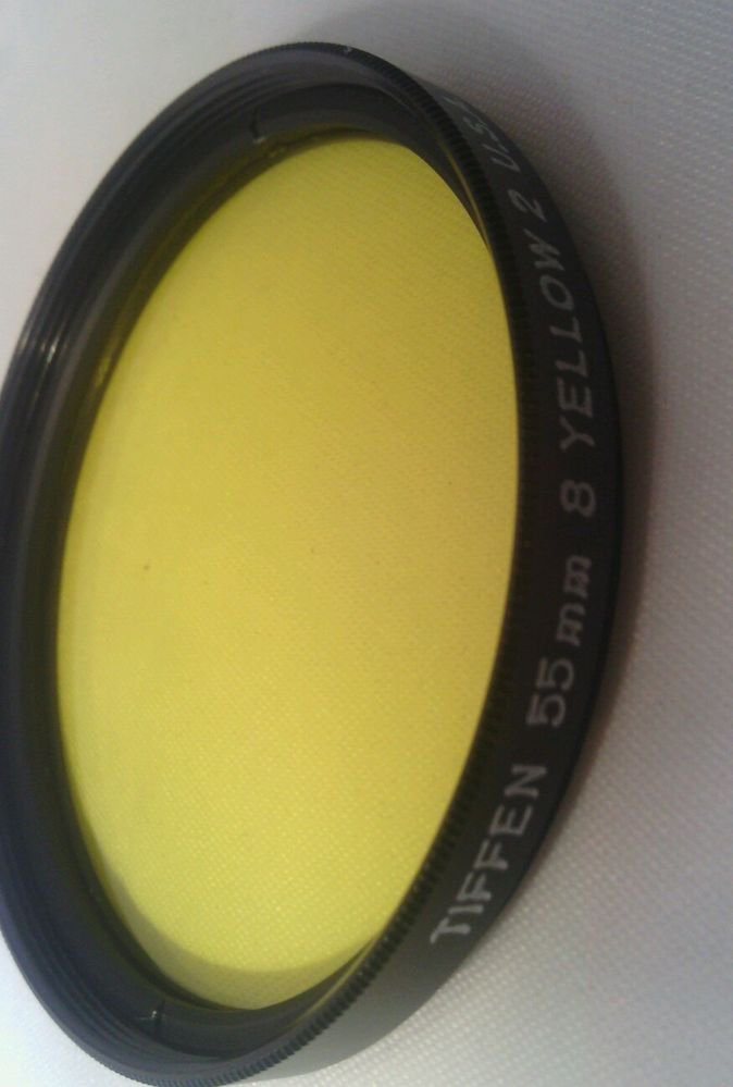 LN**TIFFEN 55mm 8 YELLOW 2 FILTER LENS USA