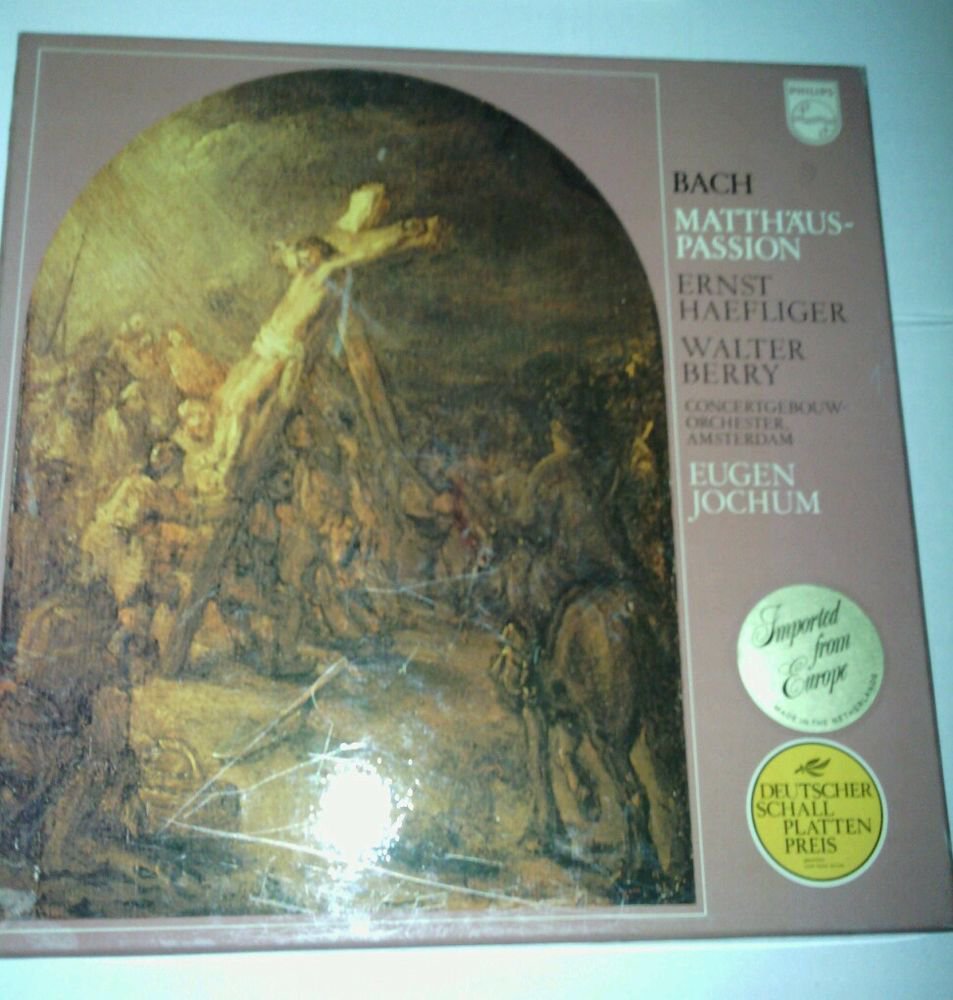 NEVER USED**J.S. BACH MATTHAUS-PASSION*PHILLIPS*4 LPS 33 RPM