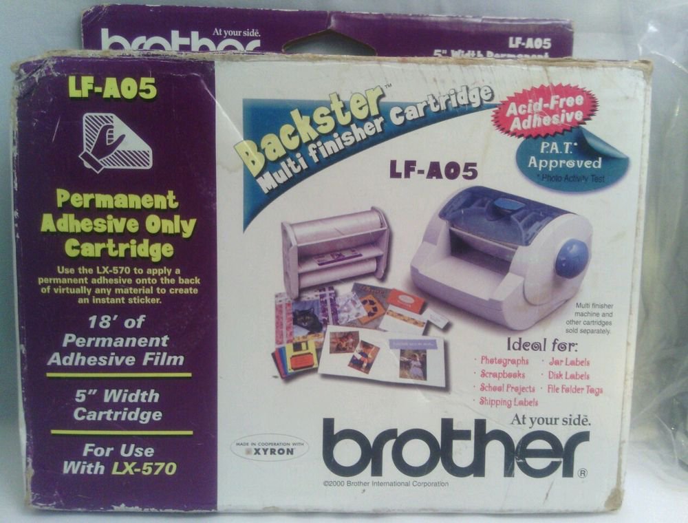 NEW**BROTHER LF-AO5 - 5" WIDTH PERMANENT ADHESIVE ONLY CARTRIDGE