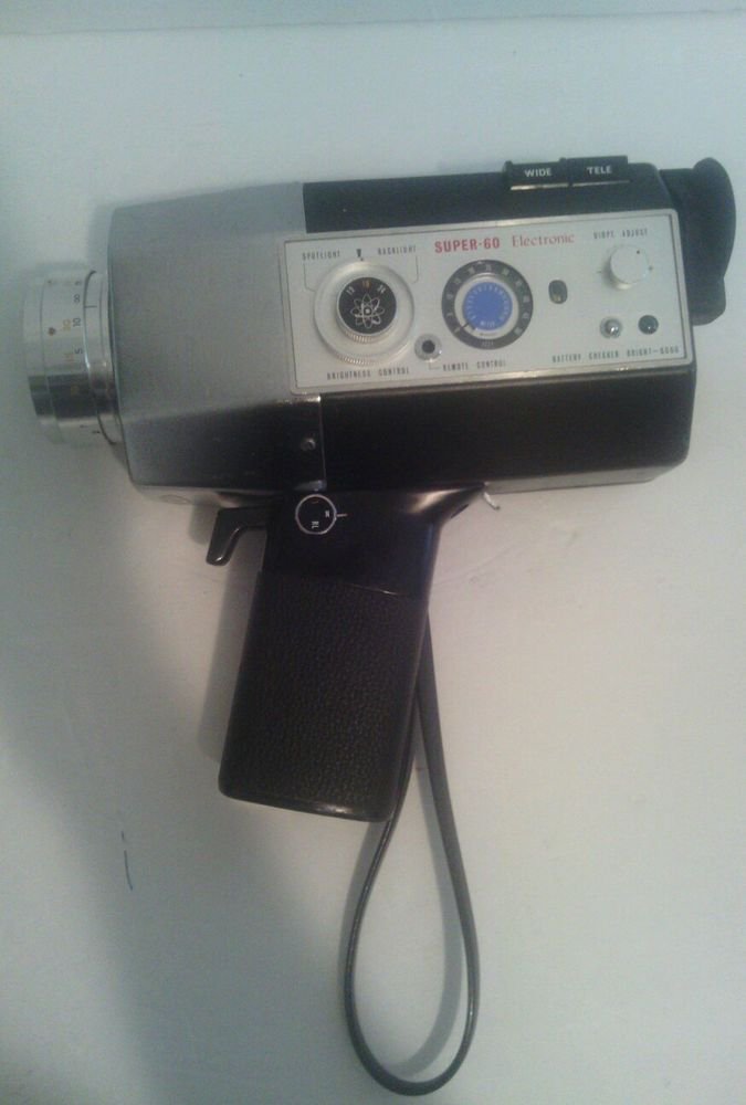 VINTAGE YASHICA SUPER-60 ELECTRONIC MOVIE CAMERA**Partially Tested=GOOD
