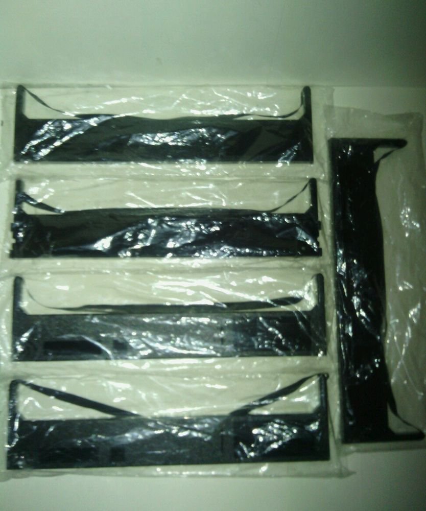 NEW**BLACK**5 PACK BUNDLE**CARTRIDGE RIBBON**BRAND/COMPATIBILITY UNKNOWN**AS IS