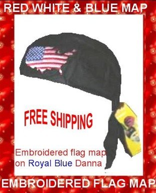 Amazing Danna Embroidered Map on Dark Blue Danna NEW With TAGS. $3.95 FREE SHIPPING