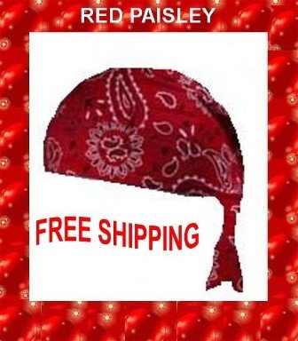 Danna Head Wrap Danna Red Paisley NWT $3.95FREE SHIPPING SKD