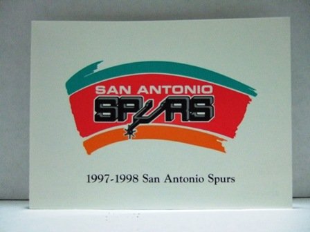 1997-1998 San Antonio Spurs NBA Basketball Team Photograph