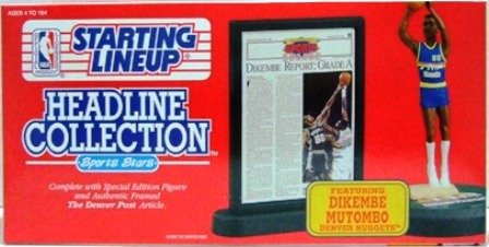1992 - Dikembe Mutombo - Action Figures - Starting Lineups - Headline - Nuggets